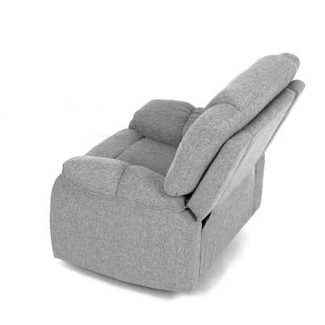 Relaxační křeslo, šedá látka, TV-4088 SIL2