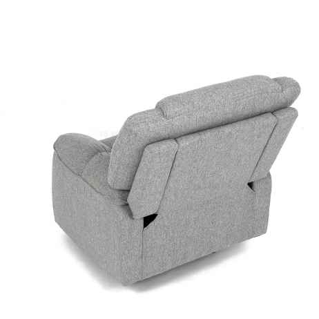 Relaxační křeslo, šedá látka, TV-4088 SIL2