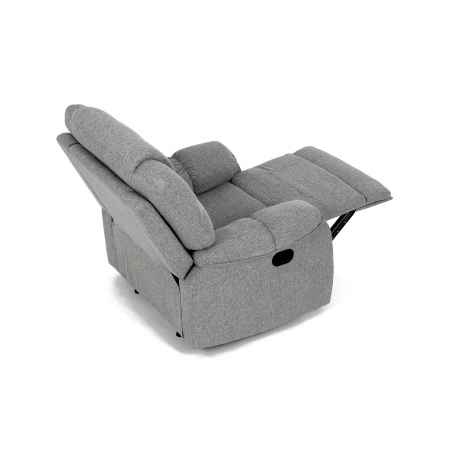 Relaxační křeslo, šedá látka, TV-4088 SIL2