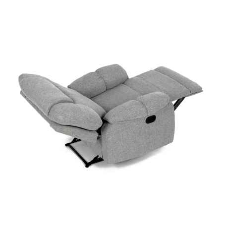 Relaxační křeslo, šedá látka, TV-4088 SIL2