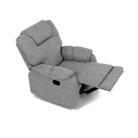 Relaxační křeslo, šedá látka, TV-4088 SIL2