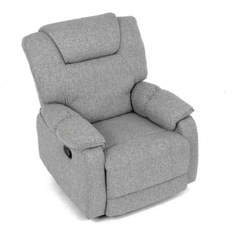 Relaxační křeslo, šedá látka, TV-4088 SIL2