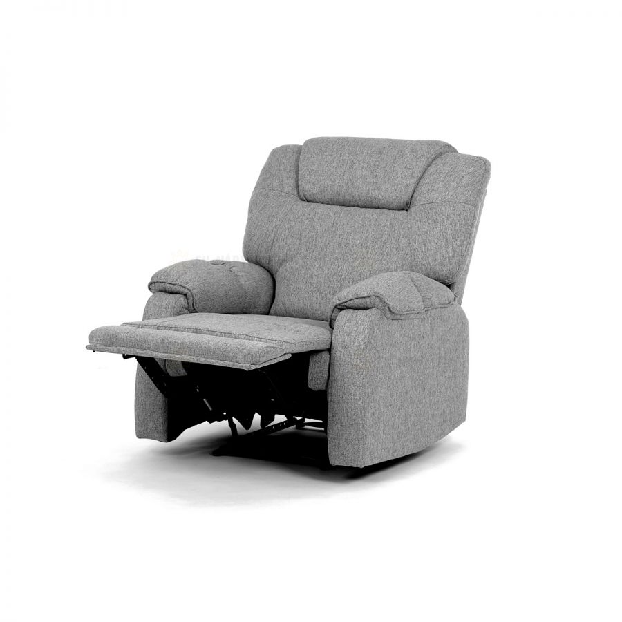Relaxační křeslo, šedá látka, TV-4088 SIL2