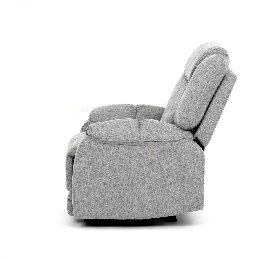 Relaxační křeslo, šedá látka, TV-4088 SIL2