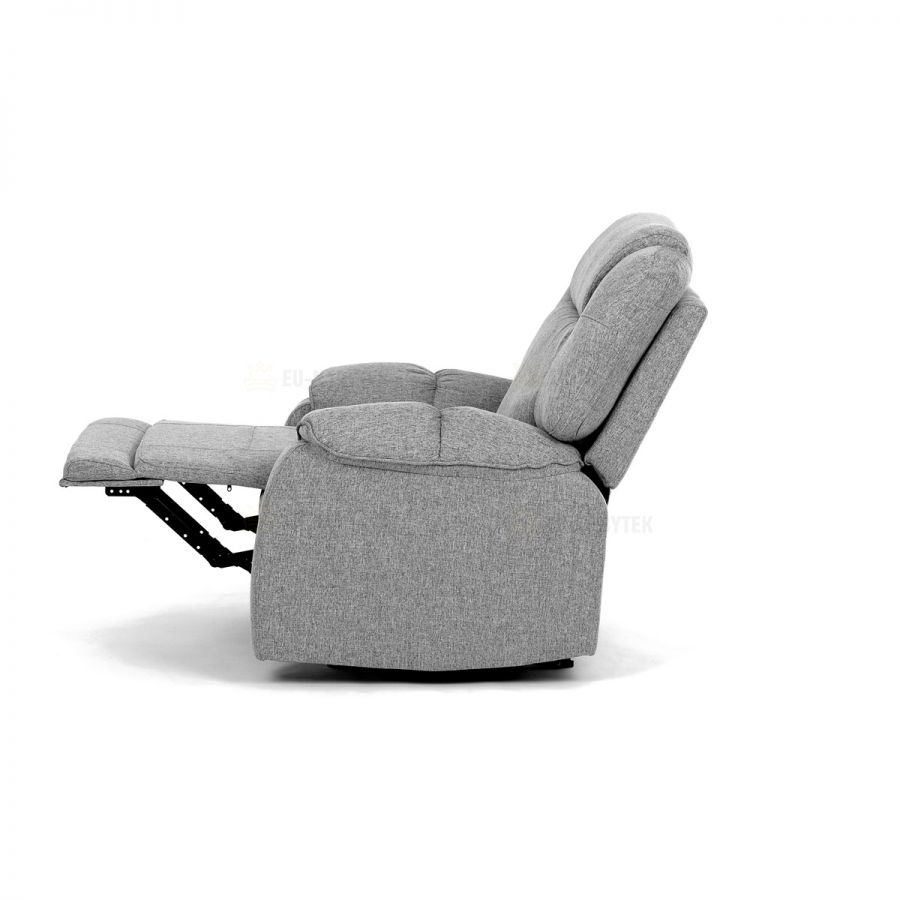 Relaxační křeslo, šedá látka, TV-4088 SIL2