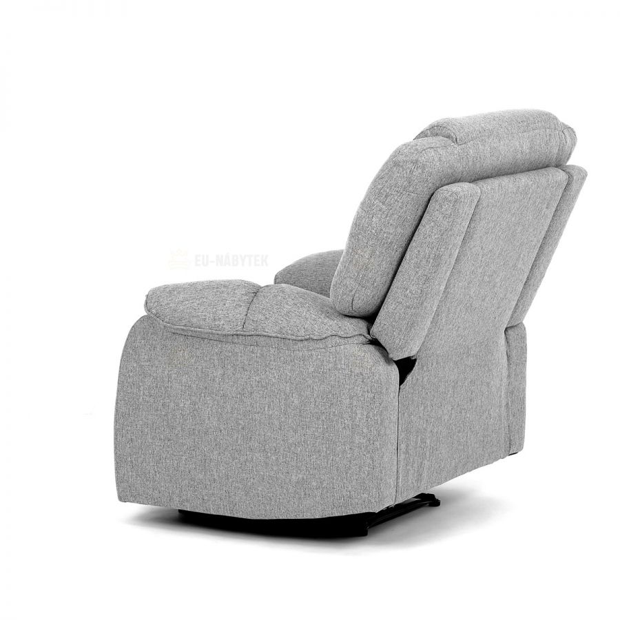 Relaxační křeslo, šedá látka, TV-4088 SIL2