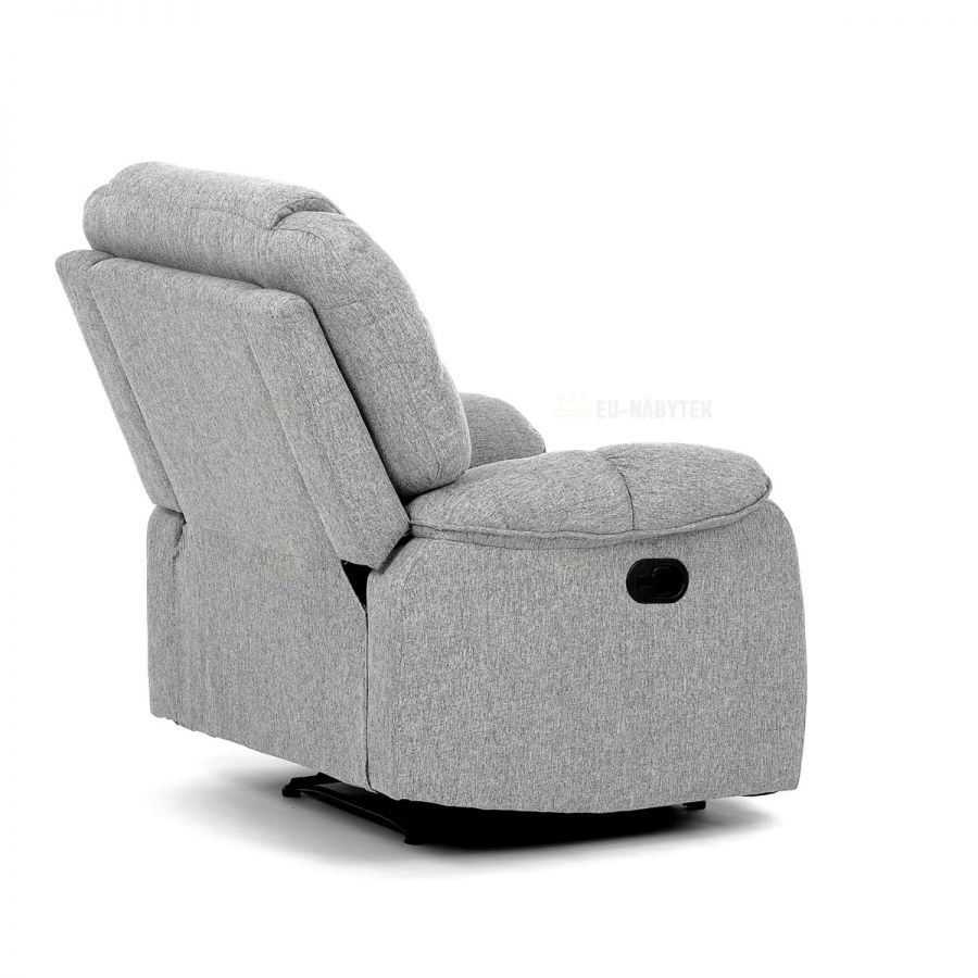 Relaxační křeslo, šedá látka, TV-4088 SIL2