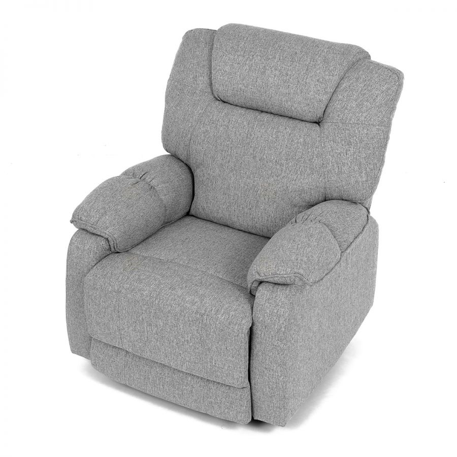 Relaxační křeslo, šedá látka, TV-4088 SIL2