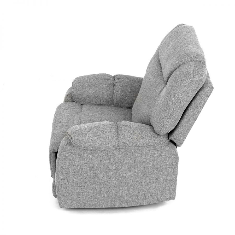 Relaxační křeslo, šedá látka, TV-4088 SIL2