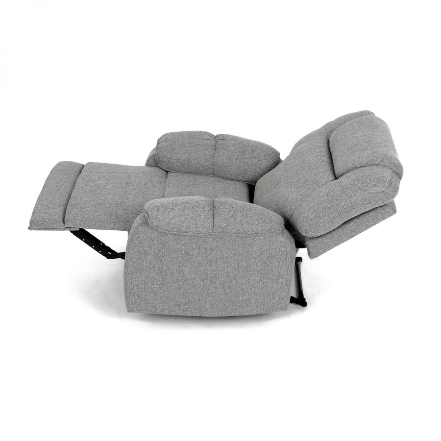 Relaxační křeslo, šedá látka, TV-4088 SIL2