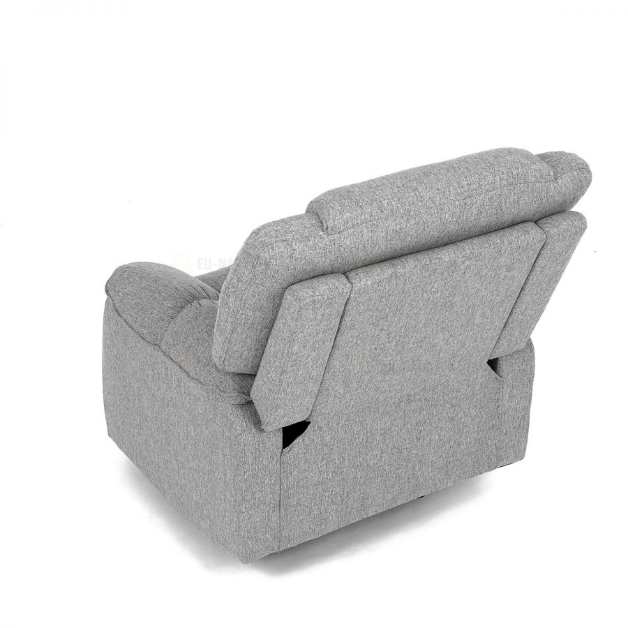 Relaxační křeslo, šedá látka, TV-4088 SIL2