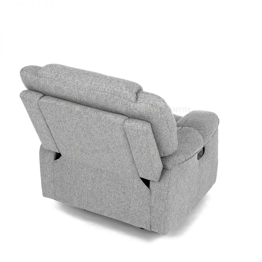 Relaxační křeslo, šedá látka, TV-4088 SIL2