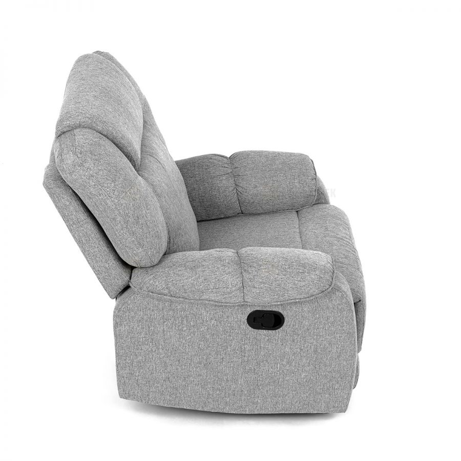 Relaxační křeslo, šedá látka, TV-4088 SIL2