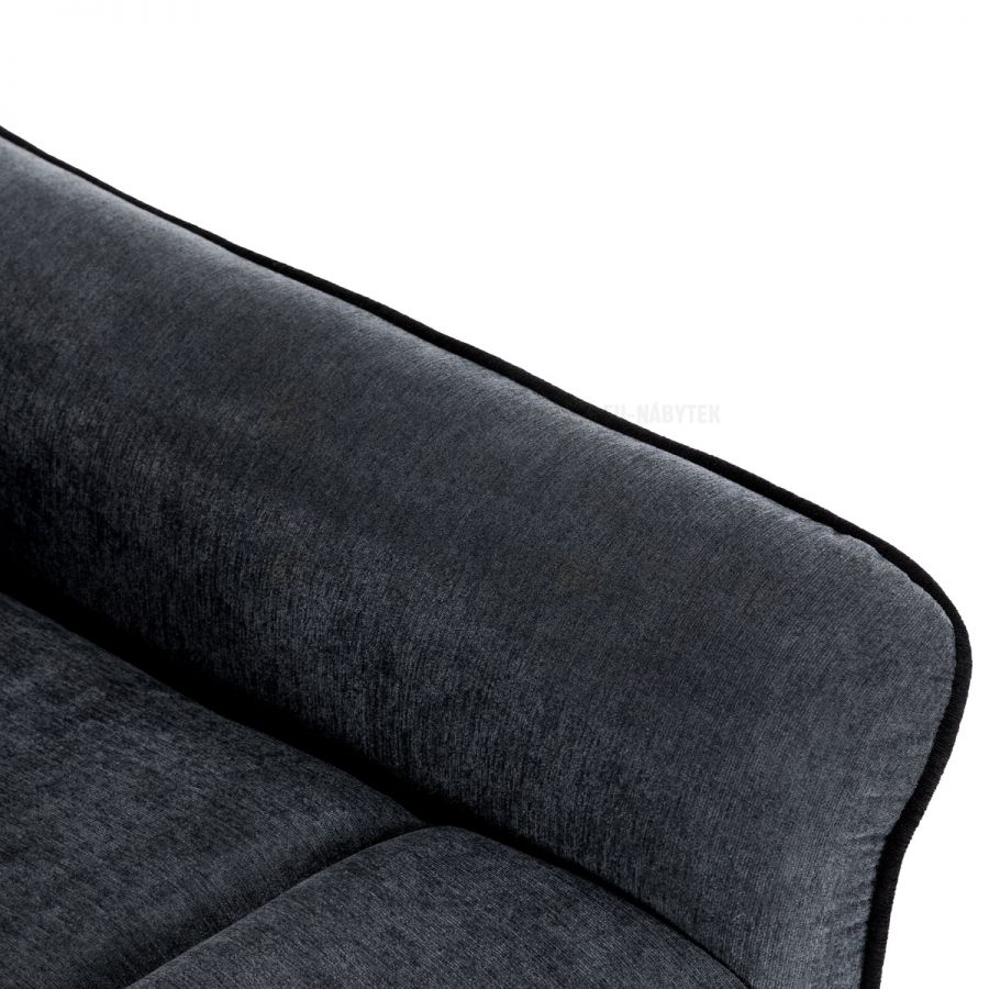 TV křeslo, šedá látka, manuální polohování
