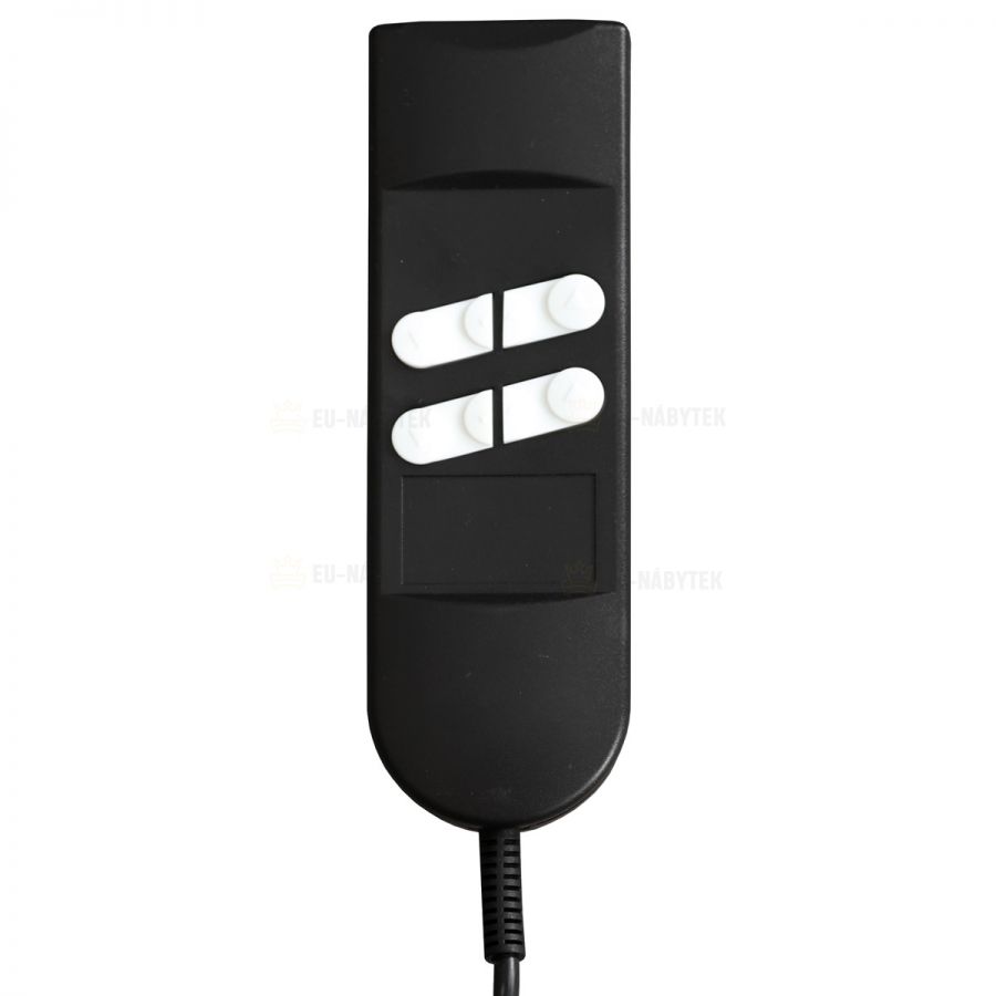 Relaxační křeslo s elektrickým ovládáním, pomoc při vstávání, potah šedá látka, 2 motory