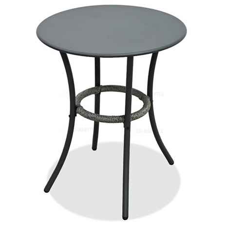 Balkónový set 1+2, stůl 60x60, židle umělý ratan barva antracit,  kov antracit