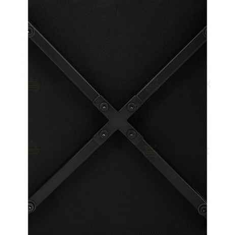 Židle jídelní, modrá sametová látka, nohy černý kov