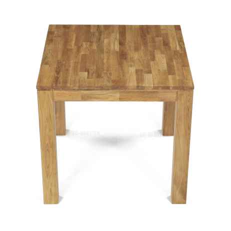 Jídelní stůl 80x80x75 cm, masiv dub bílý, povrchová úprava olejem, nohy 8x8 cm