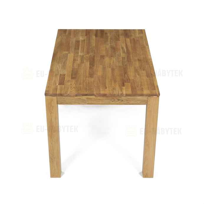 Jídelní stůl 120x80x75 cm, masiv dub bílý, povrchová úprava olejem, nohy 8x8 cm