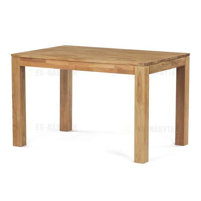 Jídelní stůl 120x80x75 cm, masiv dub bílý, povrchová úprava olejem, nohy 8x8 cm
