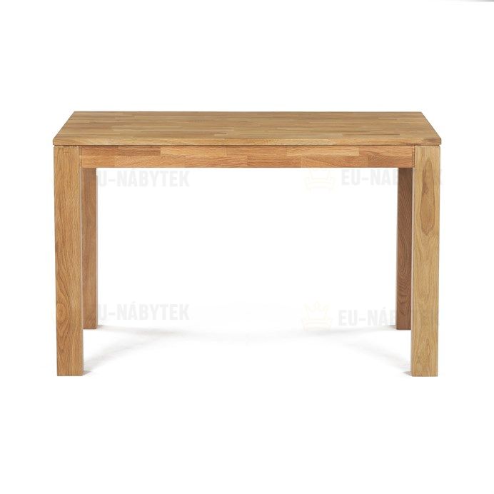Jídelní stůl 120x80x75 cm, masiv dub bílý, povrchová úprava olejem, nohy 8x8 cm