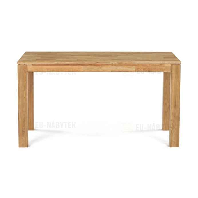 Jídelní stůl 140x80x75, masiv dub bílý, povrchová úprava olejem, nohy 8x8 cm