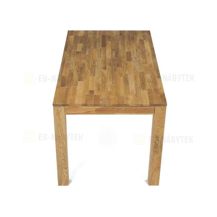 Jídelní stůl 140x80x75, masiv dub bílý, povrchová úprava olejem, nohy 8x8 cm