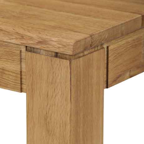 Jídelní stůl 140x80x75, masiv dub bílý, povrchová úprava olejem, nohy 8x8 cm