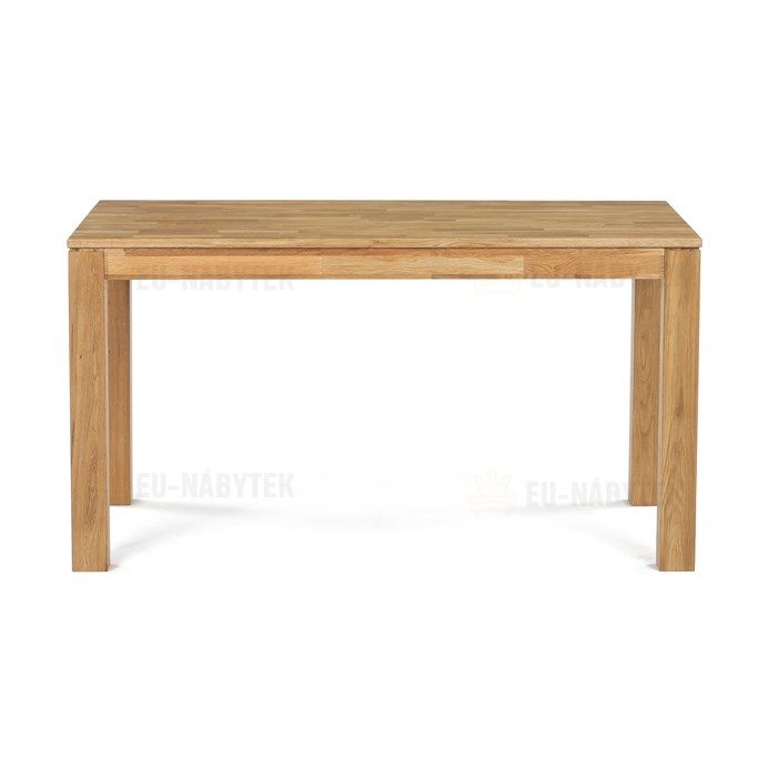 Jídelní stůl 140x80x75, masiv dub bílý, povrchová úprava olejem, nohy 8x8 cm