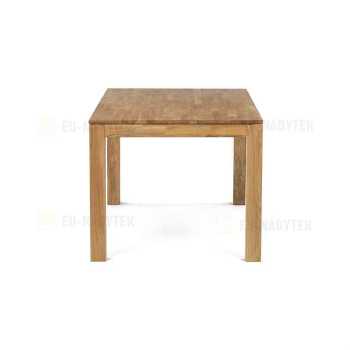 Jídelní stůl 160x90x75, masiv dub bílý, povrchová úprava olejem, nohy 8x8 cm