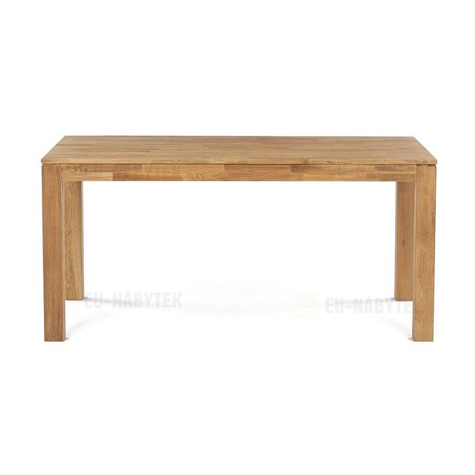 Jídelní stůl 160x90x75, masiv dub bílý, povrchová úprava olejem, nohy 8x8 cm