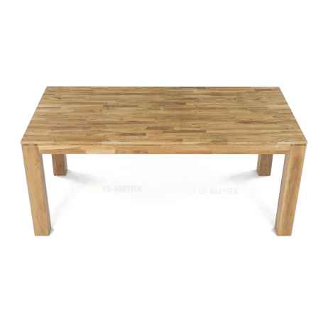 Jídelní stůl 180x90x75, masiv dub bílý, povrchová úprava olejem, nohy 10x10 cm