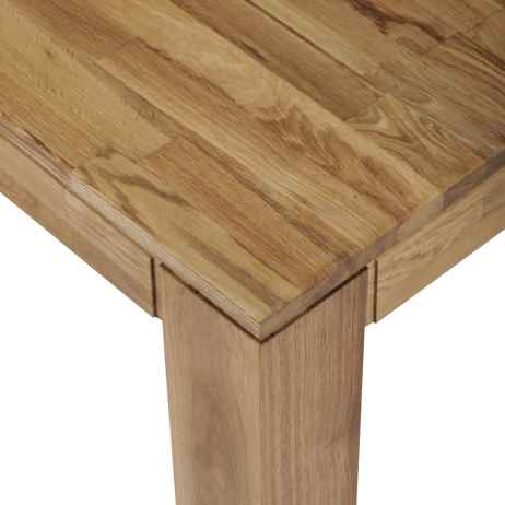Jídelní stůl 200x100x75, masiv dub bílý, povrchová úprava olejem, nohy 10x10 cm