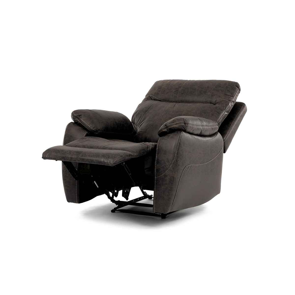 TV a relaxační křeslo s manuálním ovládáním, potah coffee látka v dekoru vintage