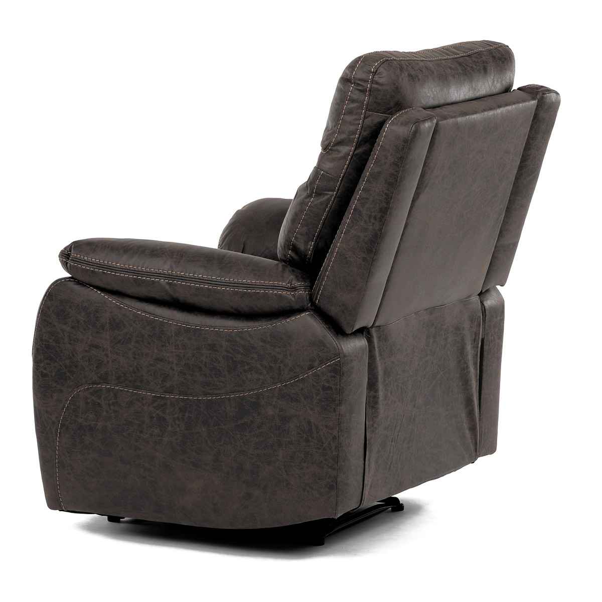 TV a relaxační křeslo s manuálním ovládáním, potah coffee látka v dekoru vintage
