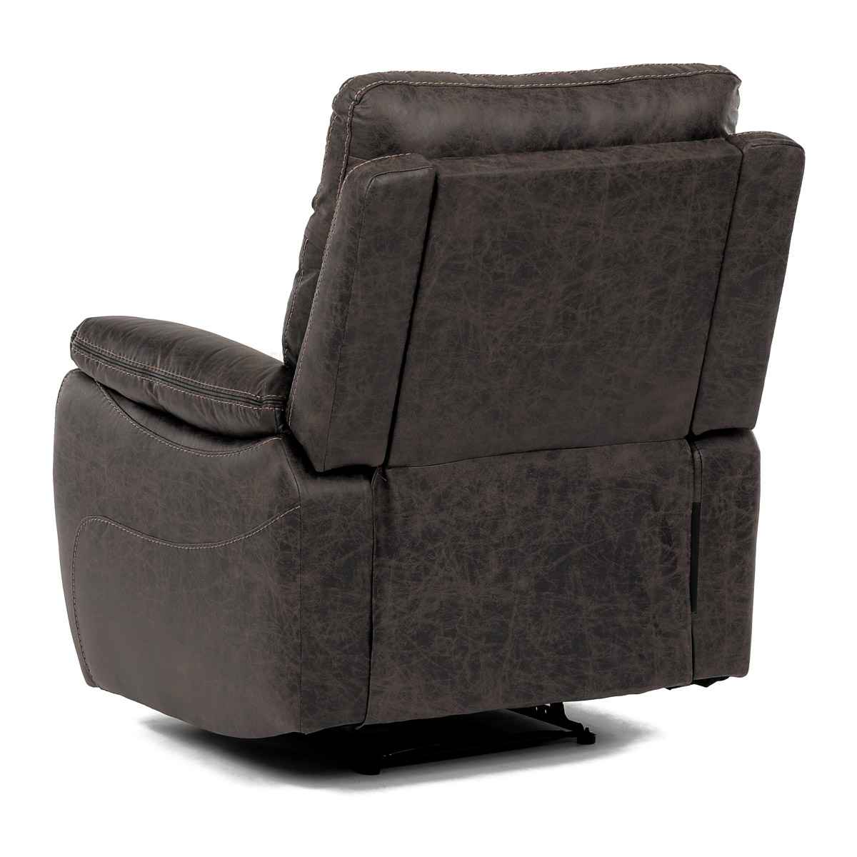 TV a relaxační křeslo s manuálním ovládáním, potah coffee látka v dekoru vintage