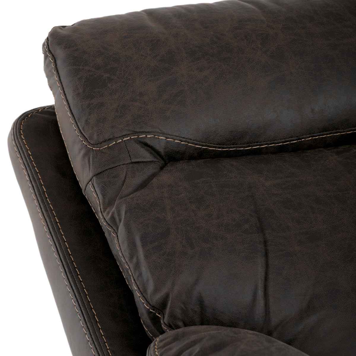TV a relaxační křeslo s manuálním ovládáním, potah coffee látka v dekoru vintage