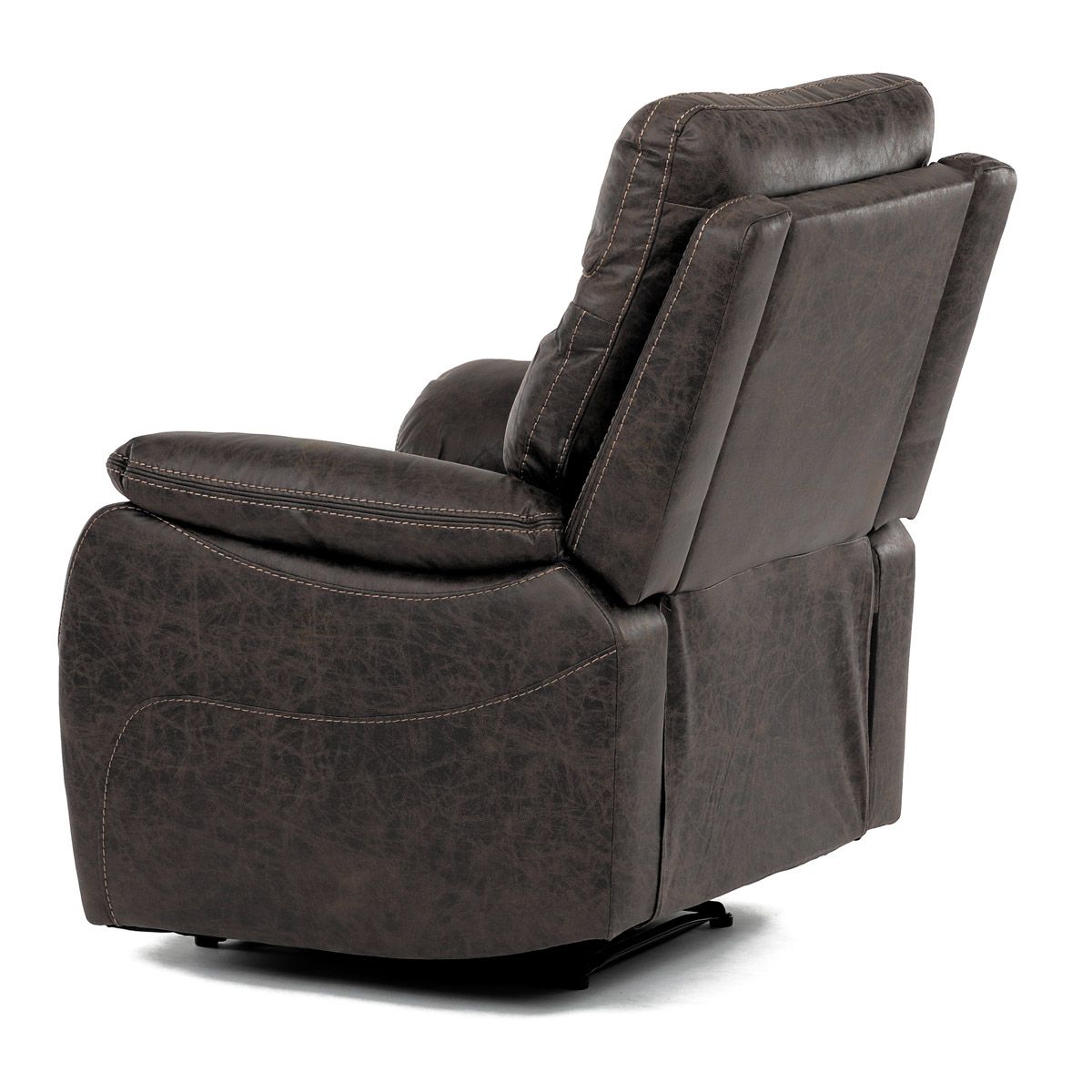 TV a relaxační křeslo s manuálním ovládáním, potah coffee látka v dekoru vintage