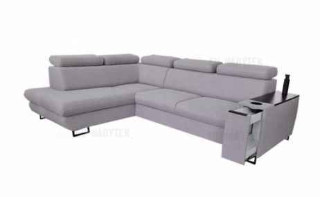 Rozkládací rohová sedačka SAGEL šedá