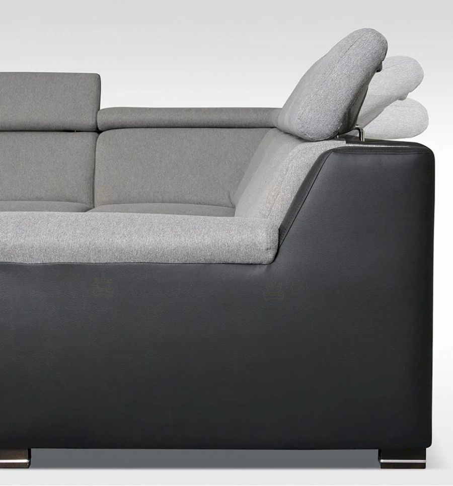 Rozkládací rohová sedačka DIVARO II šedá