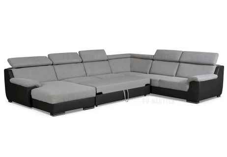 Rozkládací rohová sedačka DIVARO II tyrkysová