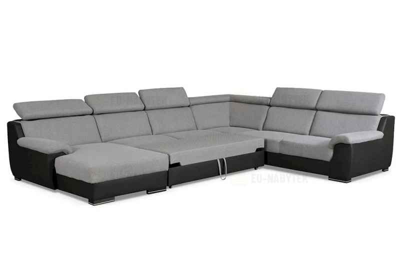 Rozkládací rohová sedačka DIVARO II tyrkysová