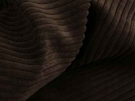 Rohová sedačka CORINA hnědá II + taburet