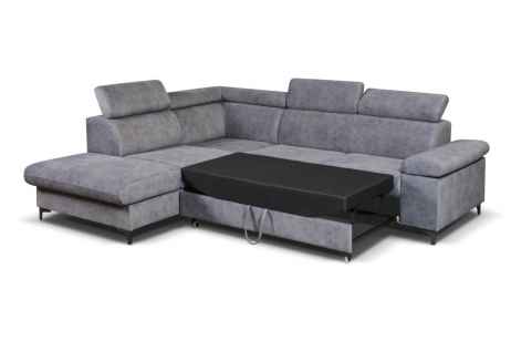 Rozkládací rohová sedačka PALAS modrá