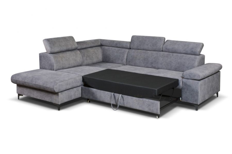 Rozkládací rohová sedačka PALAS hnědá