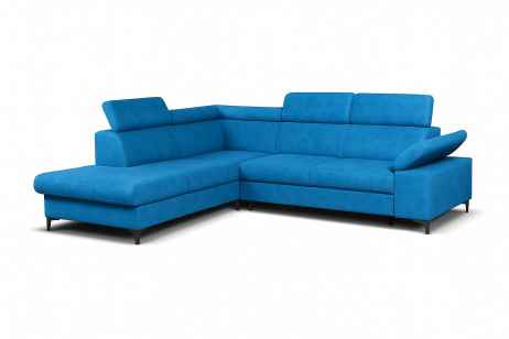 Rozkládací rohová sedačka PALAS modrá