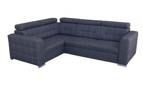 Rozkládací rohová sedačka TARGET XL 265x205 šedá