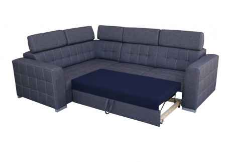 Rozkládací rohová sedačka TARGET XL 265x205 šedá