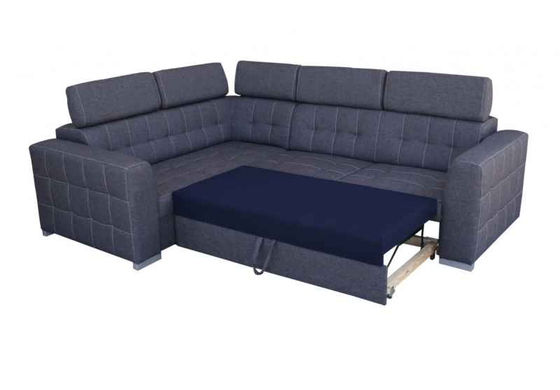 Rozkládací rohová sedačka TARGET XL 265x205 šedá