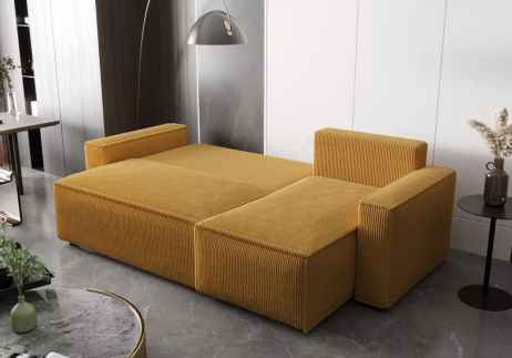 Rozkládací rohová sedačka ADRIANA šedá